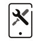 Symbol für Werkzeuge und Einstellungen auf einer Smartphone-Display-Grafik dargestellt.